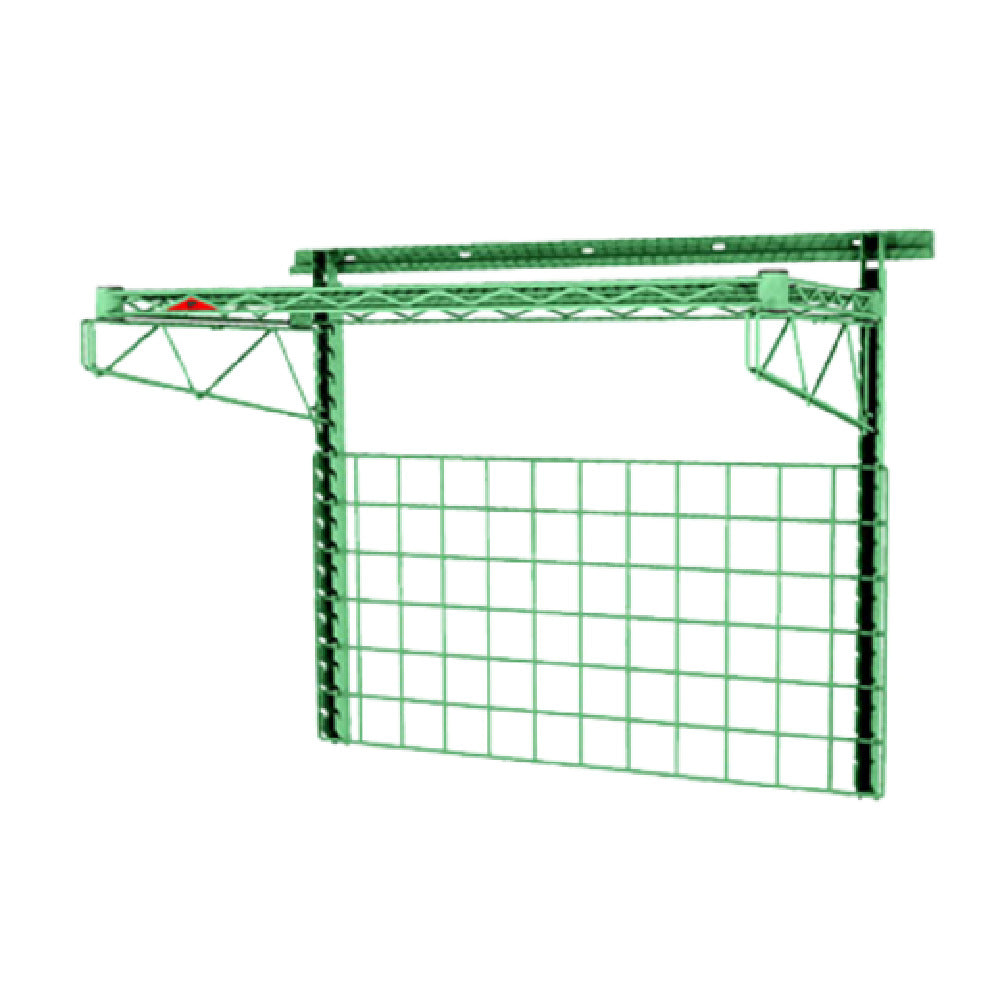 Metro SWK36-1 SmartWall Medium Duty Task Station Starter Unit Consists Of (1) SW40K3 Wall Track (2) SWU30K3 Uprights (2) SWS18K3 Shelf Supports (1) 1836NK3 Wire Shelf