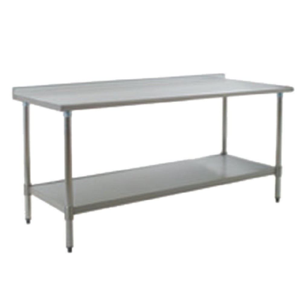 Eagle UT3048SB Budget Series Work Table 48"W X 30"D 430 Stainless Steel Top With 1-1/2"H Rear Up-turn