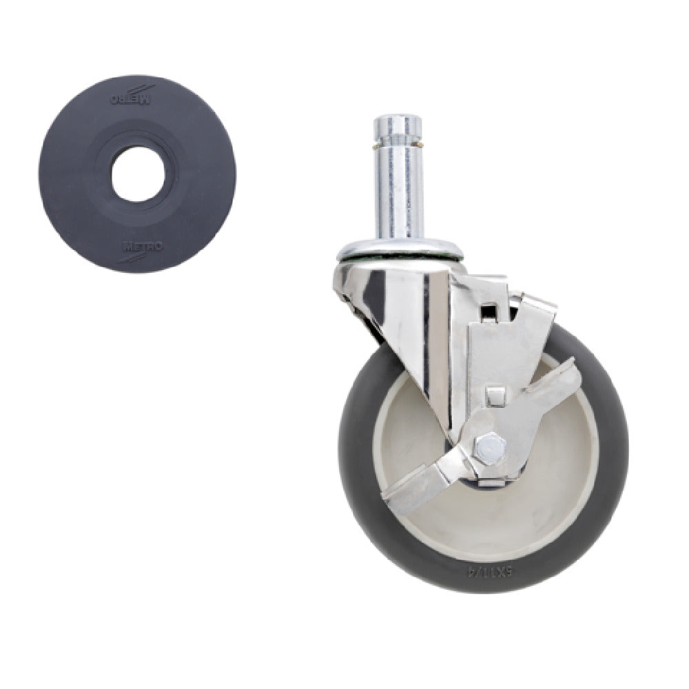 Metro 5MPB Quick Ship Super ErectaA Stem Caster Swivel (with Foot Operated Brake)