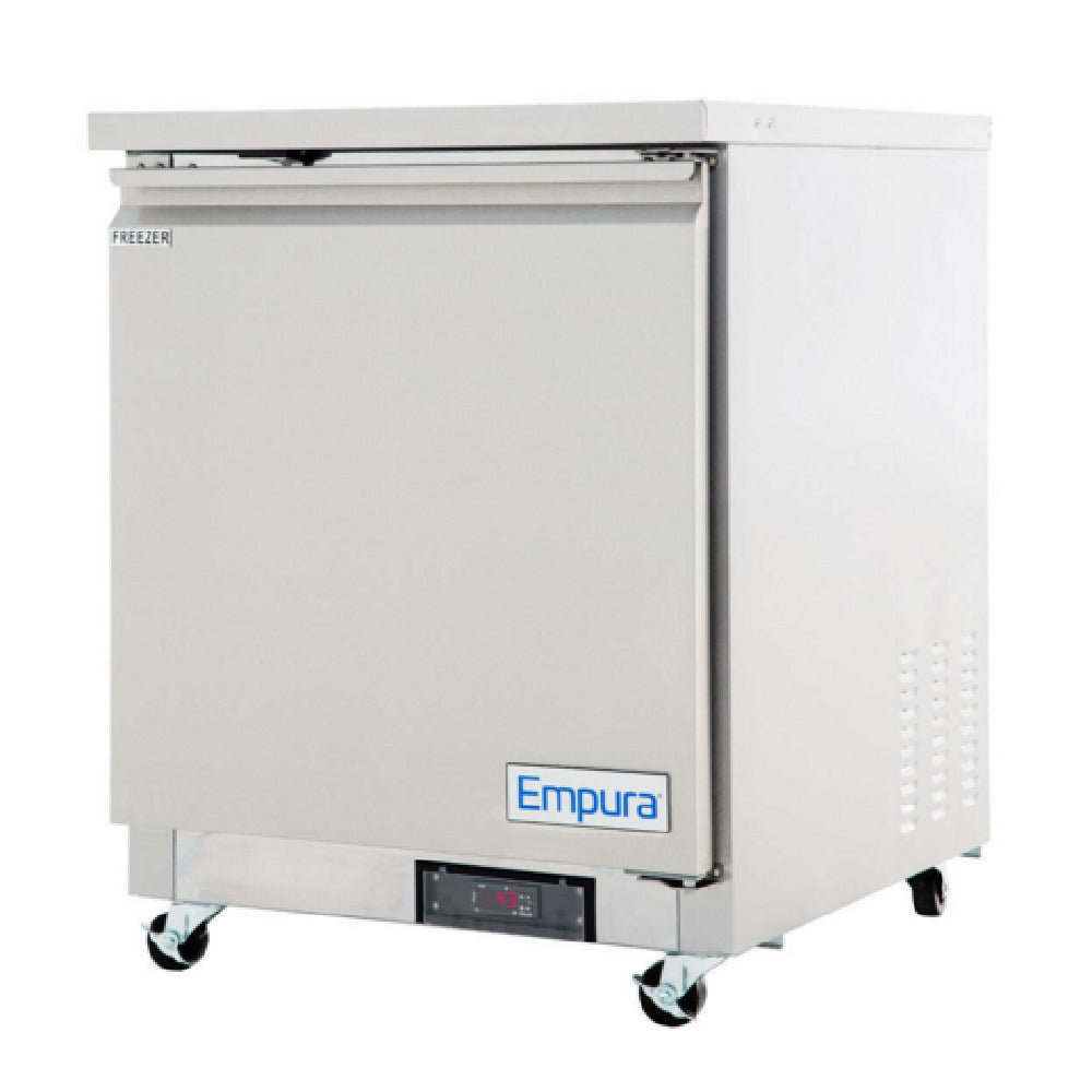 Empura Refrigeration E-KUC27F Undercounter Reach-In Freezer 27.8"W X 29.9"D X 35.5"H 5.4 Cu. Ft. Capacity