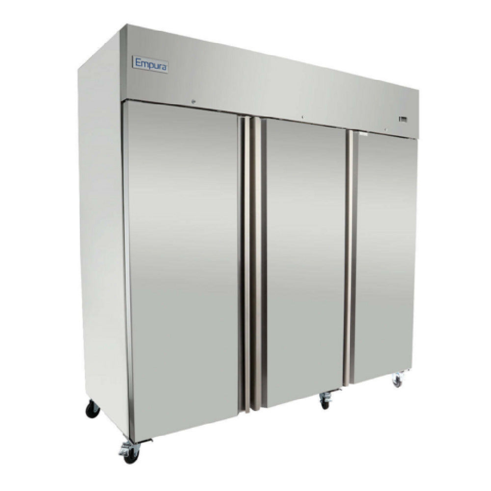 Empura Refrigeration E-KB82TF Reach-In Freezer 3 Swing Solid Doors 81"W X 32.7"D X 82.3"H