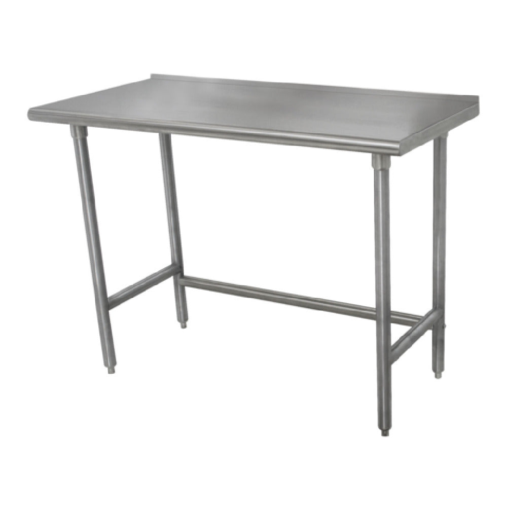 Advance Tabco TFSS-247 Work Table 84"W X 24"D 14 Gauge 304 Stainless Steel Top With 1-1/2"H Rear Up-turn