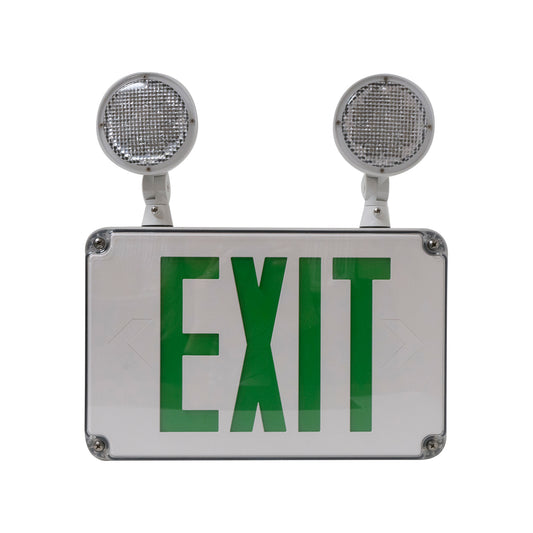 LED Wet Location Exit Combo