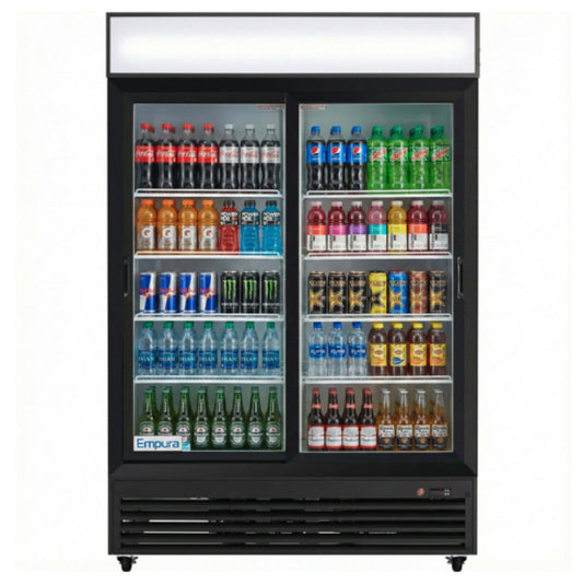 Empura Refrigeration ESM-50B Refrigerated Merchandiser 52.36"W X 31.5"D X 79.65"H 48 Cu. Ft. Capacity