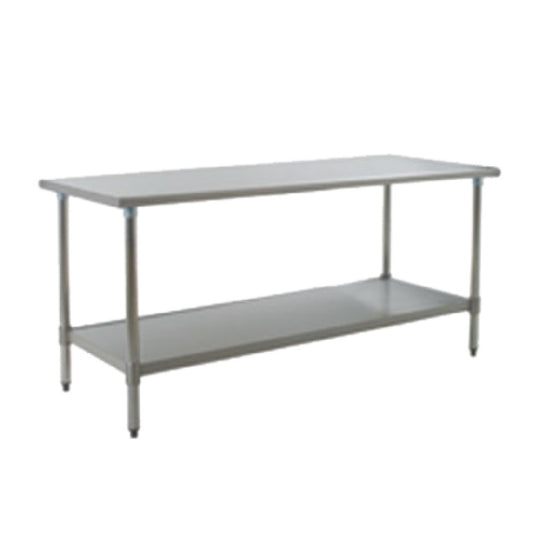 Eagle T3660SB Budget Series Work Table 60"W X 36"D 430 Stainless Steel Top