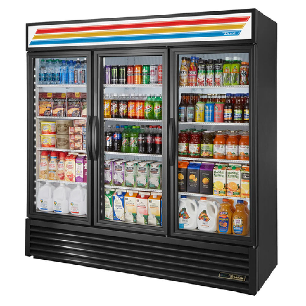 True Refrigeration GDM-72-HC~TSL01_WH 78 Inch Three Section Refrigerator with 12 Shelves ENERGY STAR®