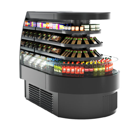 Structural Concepts FSE660R Oasis® Self-Service Refrigerated End Cap Case 73-3/8"W X 50-3/8"D X 60-5/8"H