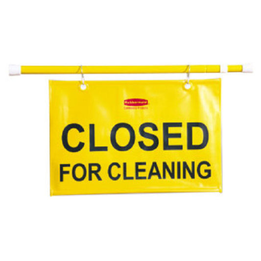 Rubbermaid FG9S1500YEL Sign "Closed For Cleaning" English