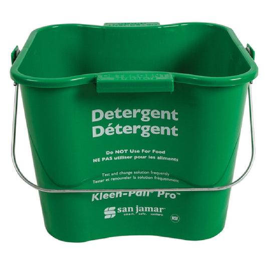 Carlisle KPP196GN San Jamar Kleen-Pail® Pro 6 Qt. Rounded Corners