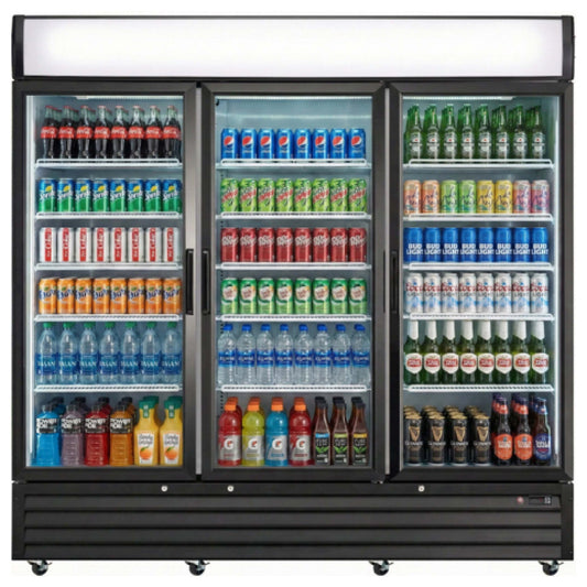 Empura Refrigeration EGM-75B Refrigerated Merchandiser 78.15"W X 32.28"D X 81.02"H 66.6 Cu. Ft. Capacity