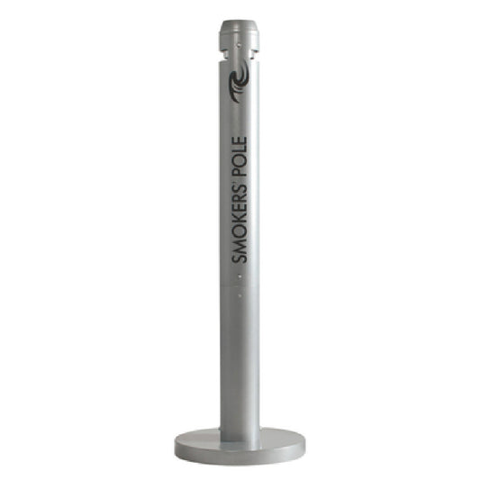 Rubbermaid FGR1SM Smokers' Pole Outdoor Container 4" Dia. X 41"H Weather Resistant