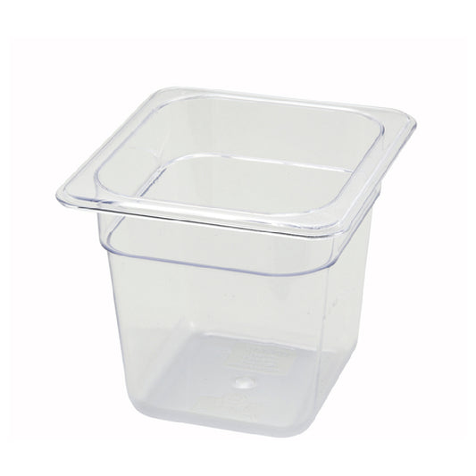 Winco SP7606 Poly-Ware Food Pan 1/6 Size 6-3/4" X 6-1/4"