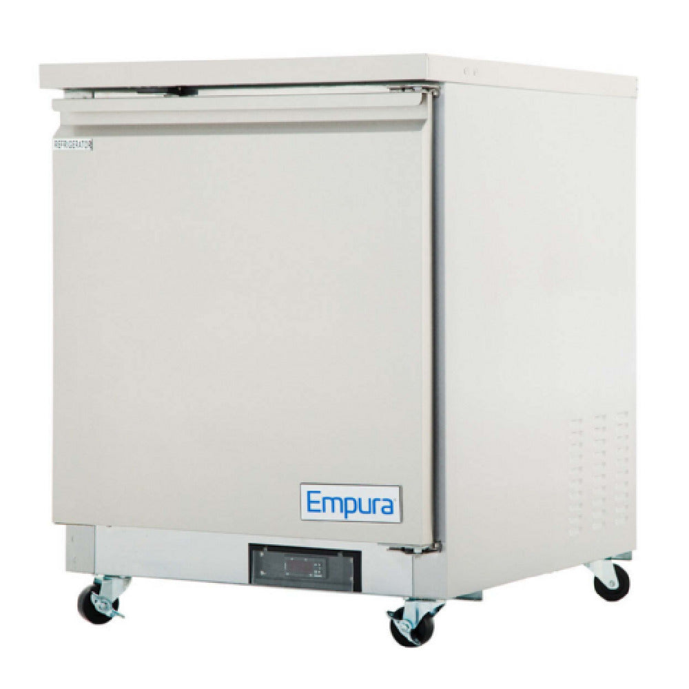 Empura Refrigeration E-KUC27 Undercounter Reach-In Refrigerator 27.8"W X 29.9"D X 35.5"H 5.4 Cu. Ft. Capacity