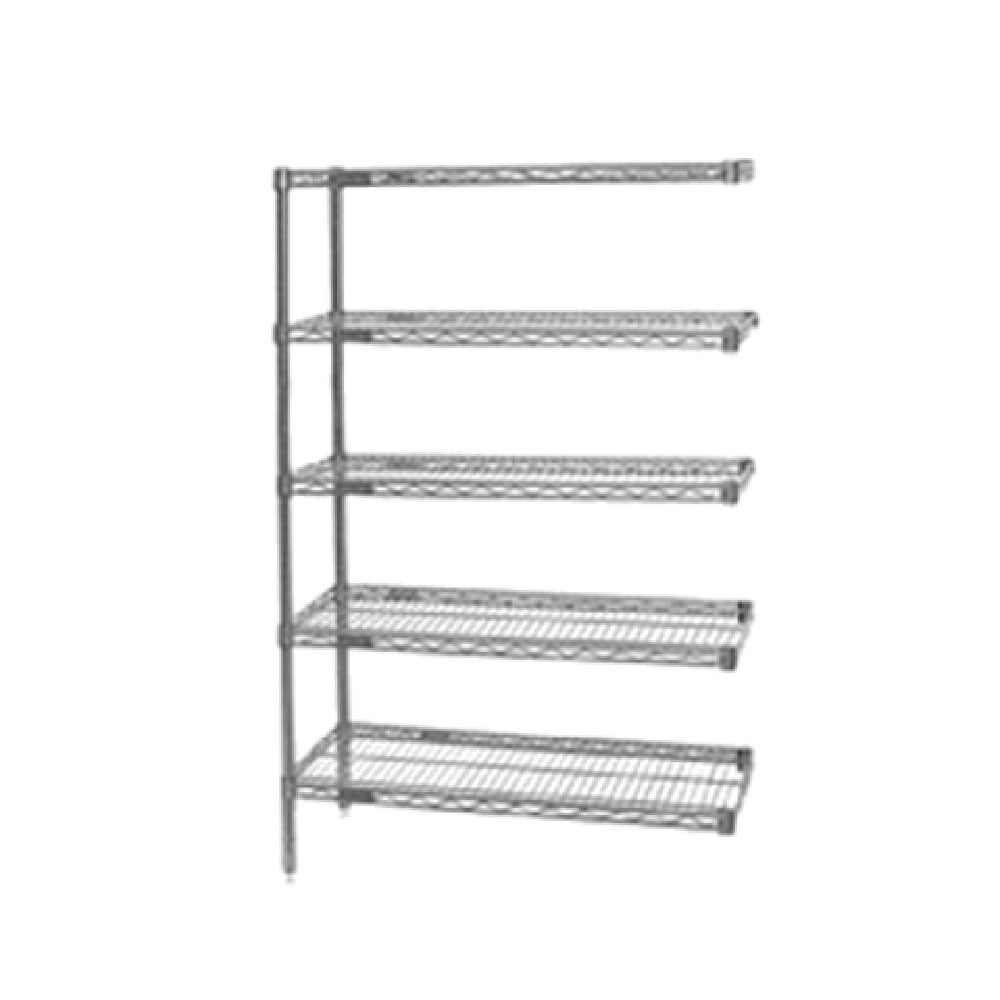 Eagle A5-74-2460C Add-On Shelving Unit 5-tier 60"W X 24"D X 74"H