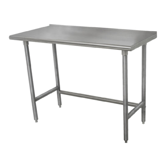 Advance Tabco TFSS-247 Work Table 84"W X 24"D 14 Gauge 304 Stainless Steel Top With 1-1/2"H Rear Up-turn